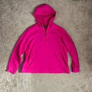Ralph Lauren Hot Pink Quarter-Zip Hoodie